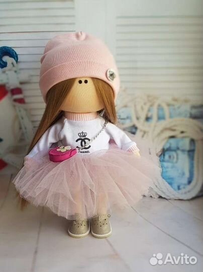 Интерьерная текстильная кукла