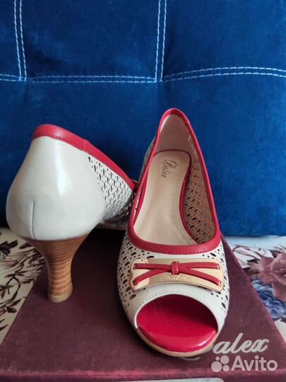Туфли летние женские кожанные р. 40