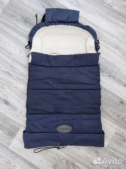 Конверт на овчине в коляску leader kids