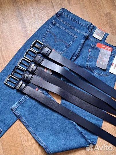 Мужской кожаный ремень