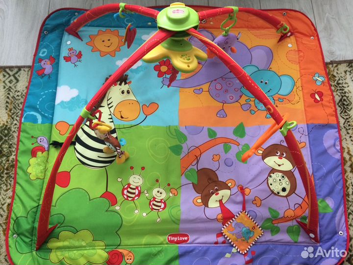 Развивающий коврик Разноцветное сафари