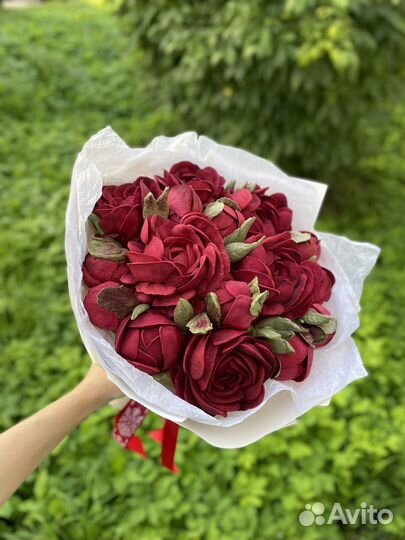 Зефирный цветы. Сладкий букет. Букет из зефира