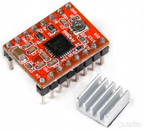 Драйвер шагового двигателя A4988 для Arduino