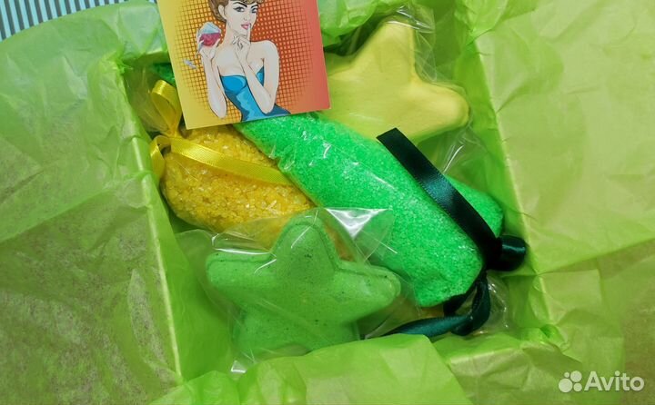 Набор соль и бомбочка для ванны