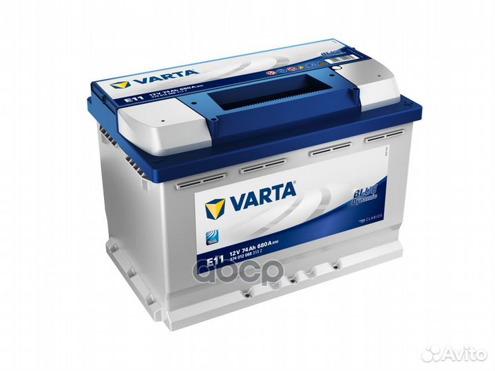 Аккумулятор varta Blue Dynamic 74 А/ч обратная