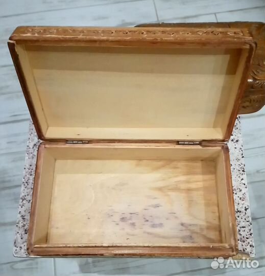 Шкатулки СССР резные дерево