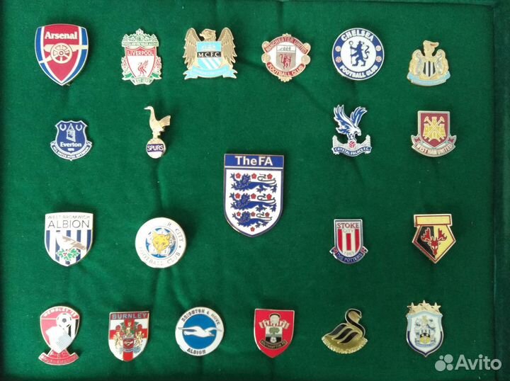 Значки Английская Премьер лига и Чемпионшип