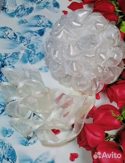 Белые банты ручной работы