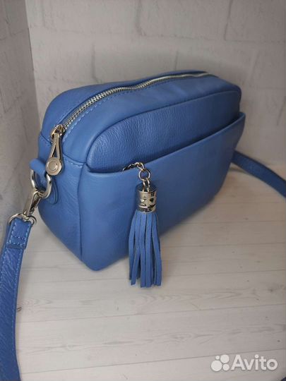 Сумка женская из натуральной кожи кросс-боди