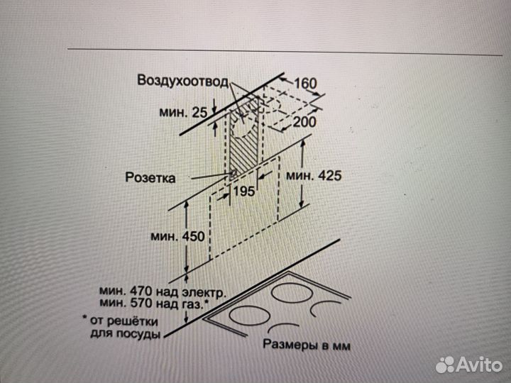 Короб вытяжки bosch