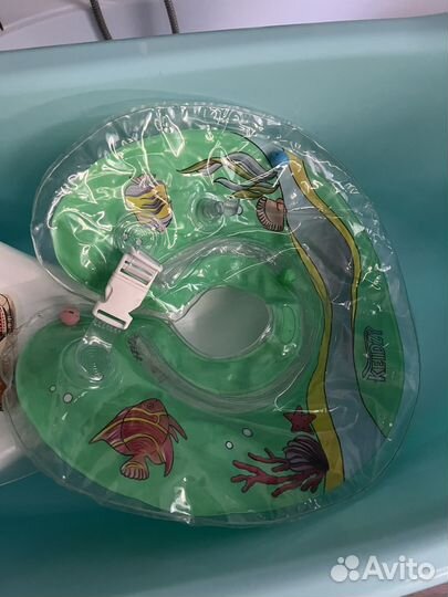 Детская ванна+горка+круг