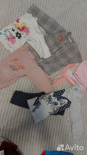 Детские вещи пакетом для девочки до года одежда