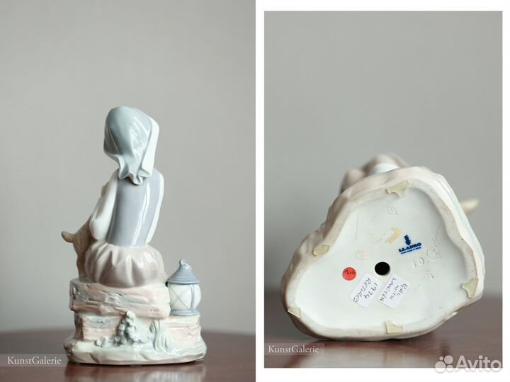 Lladro статуэтка Девочка с фонарём Фарфор