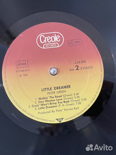 Peter Green-Little Dreamer-1980 LP