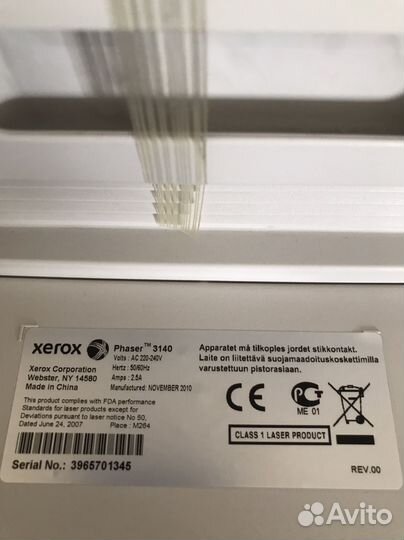 Принтер лазерный Xerox Phaser 3140
