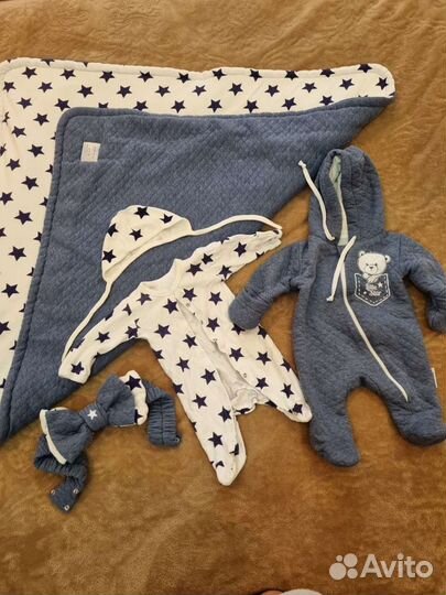 Комплект на выписку демисезонный для мальчика бу
