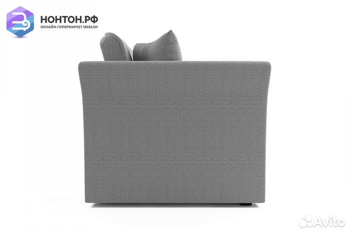 Диван выкатной Малютка 2 рогожка серая