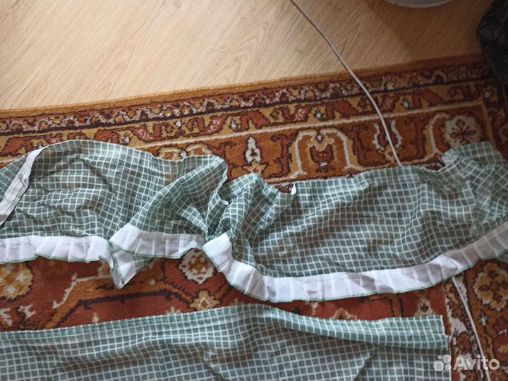 Шторы с ламбрекеном для кухни дачи