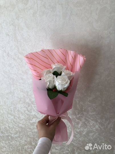 Букет мыльных роз учителю