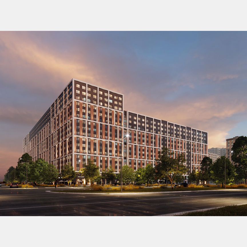 Апартаменты-студия, 23,6 м², 12/17 эт.