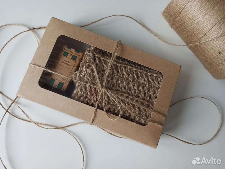 Подарочный набор мочалка+эфирное масло