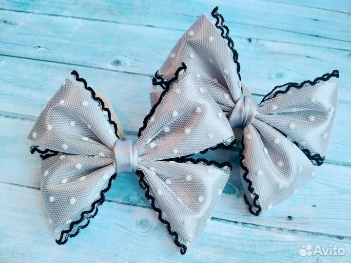 Пышные бантики для школы. Ручная работа