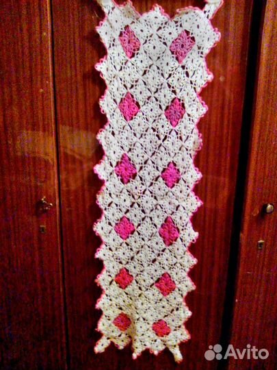 Уникальное ручн. вязки покрывало.Кружевн. салфетки