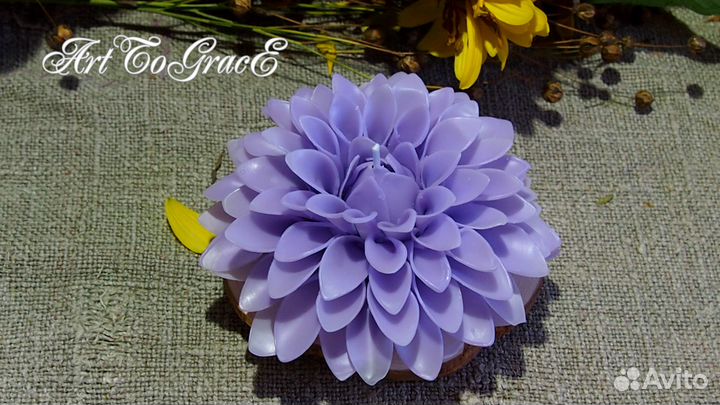 Свечи ручной работы Цветы