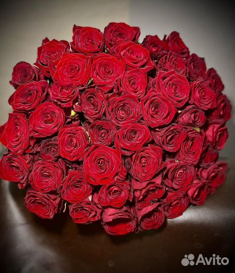 101 Роза, 60 см, Букет, Цветы с Доставкой