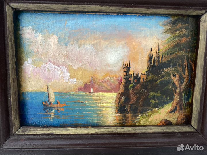 Картина маслом на холсте морской пейзаж