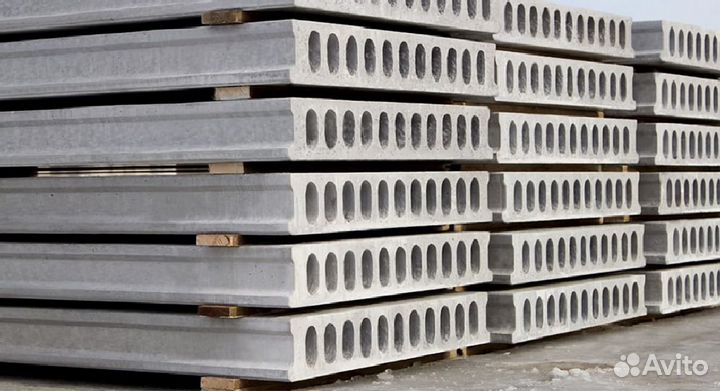 Плиты перекрытия пустотные