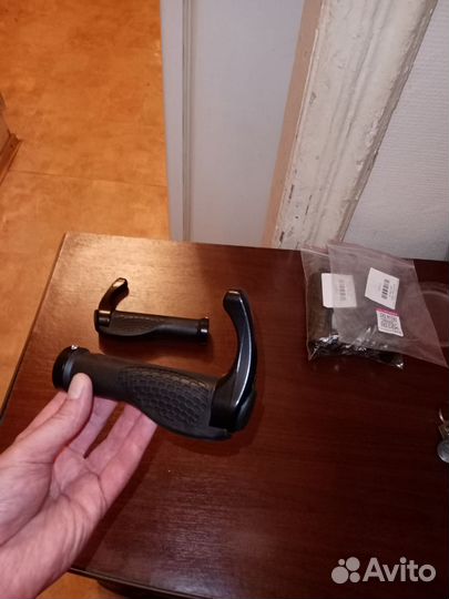 Грипсы эргономичные с рогами (ручки на руль)