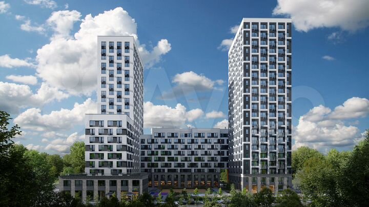 1-к. квартира, 45,7 м², 4/21 эт.