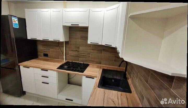 Кухонный гарнитур белый модульный новый