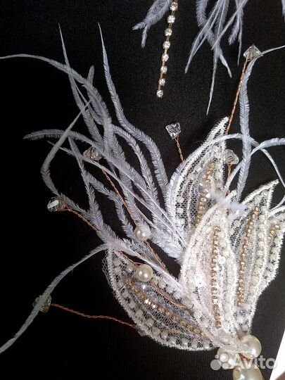 Новая заколка с серьгами