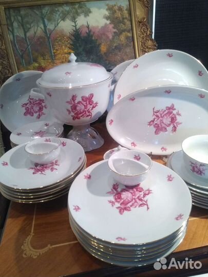 Сервиз столовый Богемия.Роза