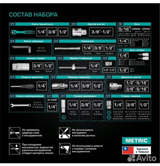 Набор инструментов Stels 216 предметов