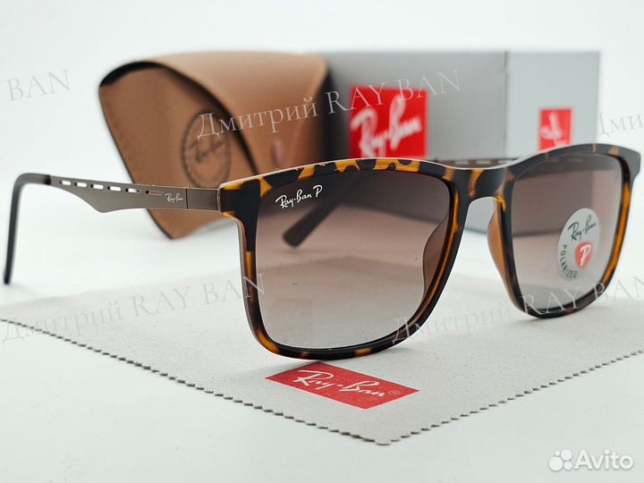 Очки Ray Ban 8364 Ferrari Polarized Leopard Brown