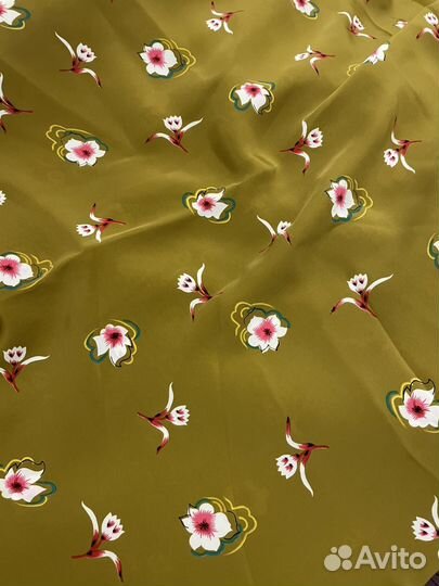 Ткань натуральный шелк СССР