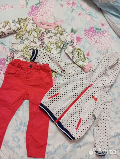 Сумка вещей на девочку размер 92