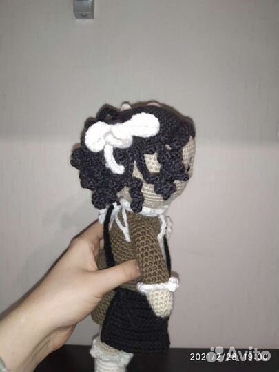 Игрушка ручной работы. Наташка первоклашка крючком