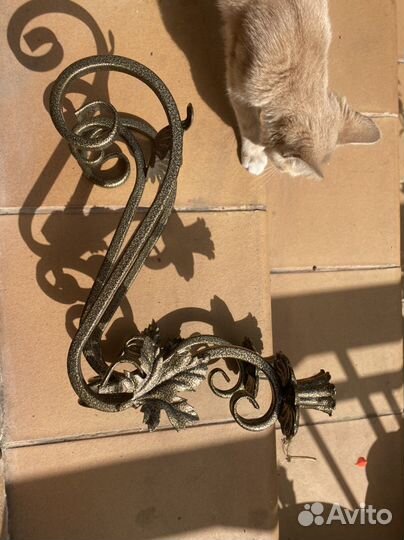 Подставка -подсвечник под бутылку ковка