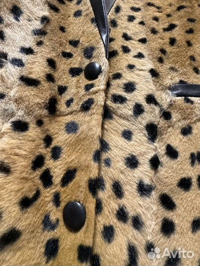 Sandro меховое пальто 42