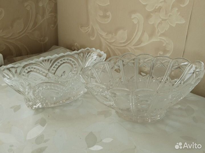 Хрустальная ваза салатник СССР
