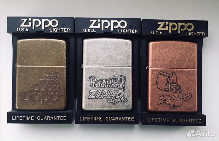 Зажигалки zippo серии antique finish 1997 г