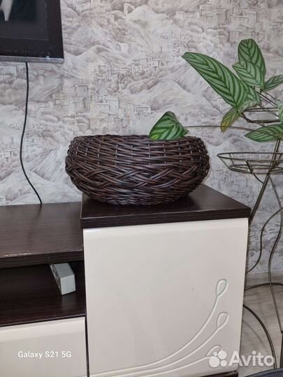 Кашпо из ротанга