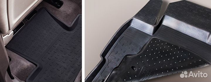 Резиновые ковры в салон на Chery Bonus с 2011 г. в