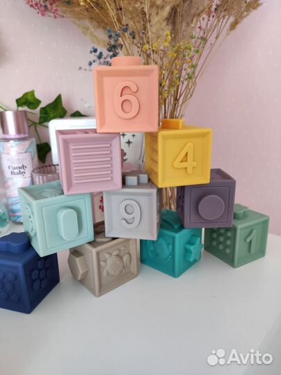 Детские силиконовые кубики Zeimas