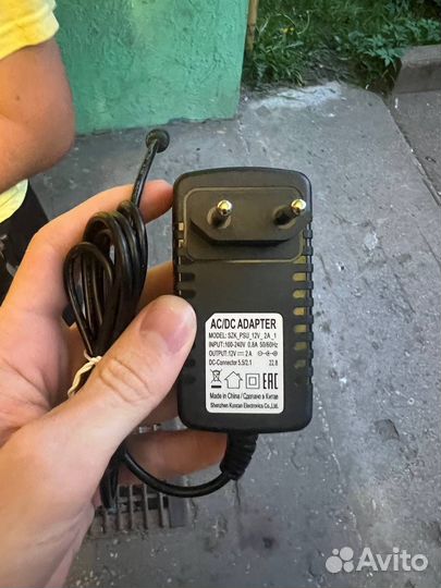 Адаптер блок питания 12v 2a