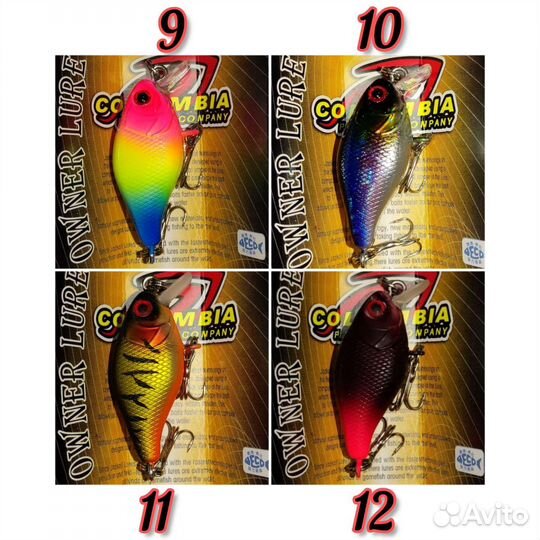Воблер Columbia Chubby 38мм 4гр